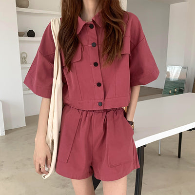 Conjunto de Moda Mujer: Cardigan, Chaqueta y Shorts Pierna Ancha - Image 35