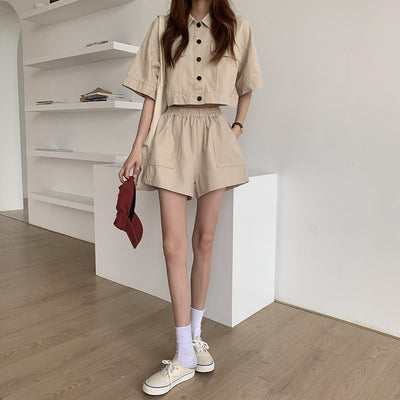 Conjunto de Moda Mujer: Cardigan, Chaqueta y Shorts Pierna Ancha - Image 45