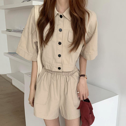 Conjunto de Moda Mujer: Cardigan, Chaqueta y Shorts Pierna Ancha - Image 48