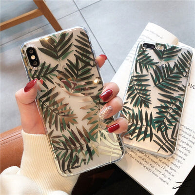 Funda para celular con diseño de hoja de plátano y acabado bronceado - Image 8
