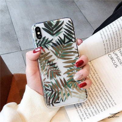 Funda para celular con diseño de hoja de plátano y acabado bronceado - Image 9
