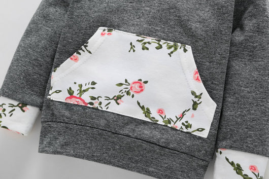 Conjunto de Sudadera Floral Lucia - Set de 3 Piezas para Niños - Image 7