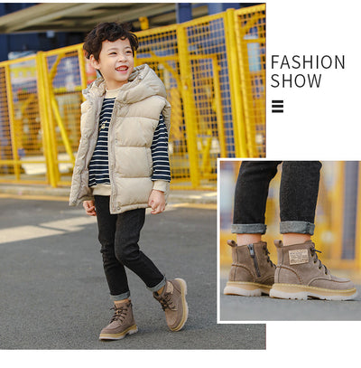 Botas Martin Infantiles de Cuero y Terciopelo - Estilo y Comodidad - Image 14