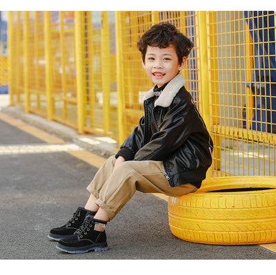 Botas Martin Infantiles de Cuero y Terciopelo - Estilo y Comodidad - Image 16