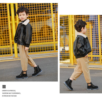 Botas Martin Infantiles de Cuero y Terciopelo - Estilo y Comodidad - Image 17