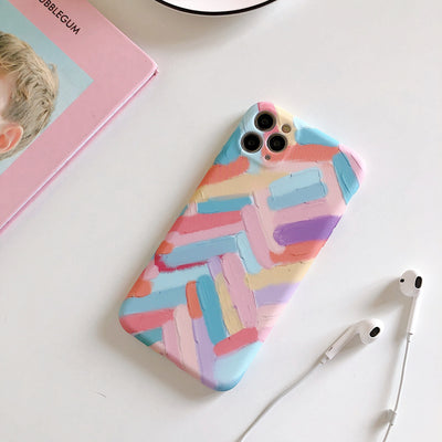 Funda Móvil Rayas de Color con Líquido Suave - Image 8