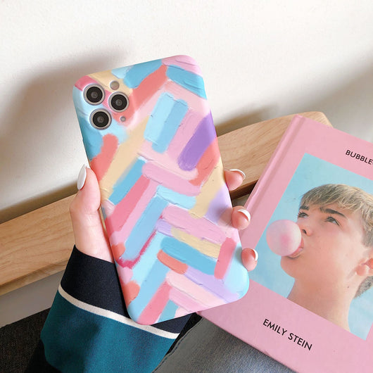 Funda Móvil Rayas de Color con Líquido Suave - Image 9