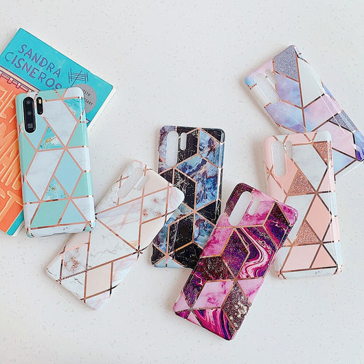 Funda de Mármol Electrochapado para Celular - Image 5