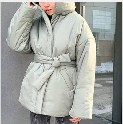 Chaqueta de Algodón para Mujer con Cuello Mao Elegante - Image 6
