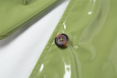Chaqueta de Cuero Slim con Cuello de Piel - Abrigo Cálido de Botón Único para Mujer - Image 22
