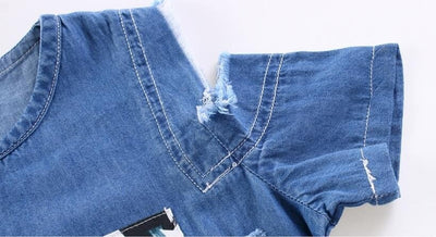 Vestido Denim Strapless para Niña - Diseño Verano - Image 11