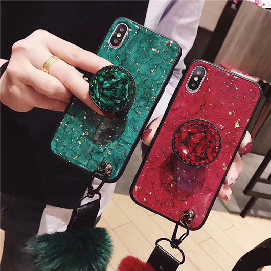 Cordón Premium Mármol Dorado con Cristales - Diseño de Lujo XS MAX - Image 8