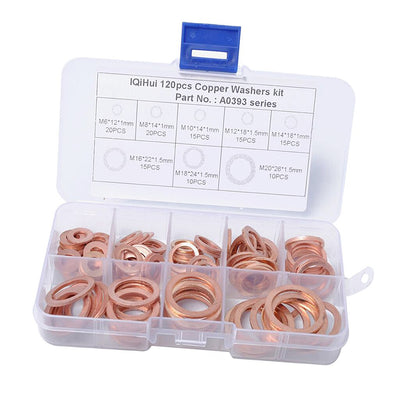 Kit de 120 Juntas de Cobre Recocidas para Sellos Hidráulicos - Image 7