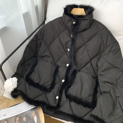 Chaqueta Corta Mujer con Plumón de Pato y Detalles de Visón - Image 19