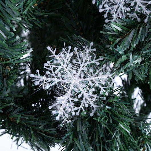 Copos de Nieve Decorativos de Plástico Cepillado para Navidad - Image 8