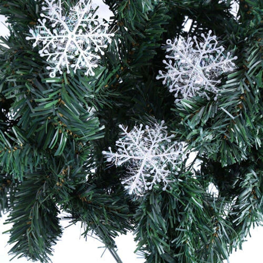 Copos de Nieve Decorativos de Plástico Cepillado para Navidad - Image 11