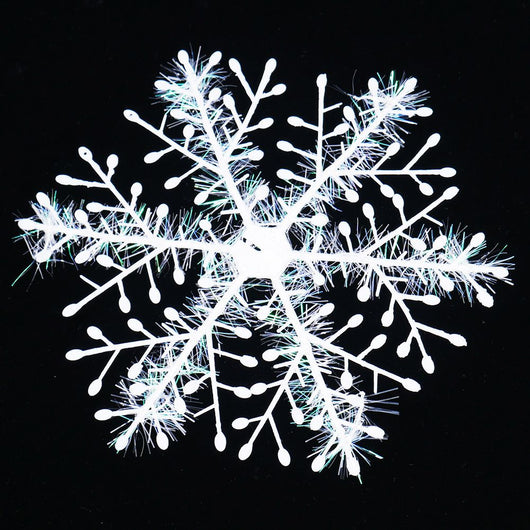 Copos de Nieve Decorativos de Plástico Cepillado para Navidad - Image 13