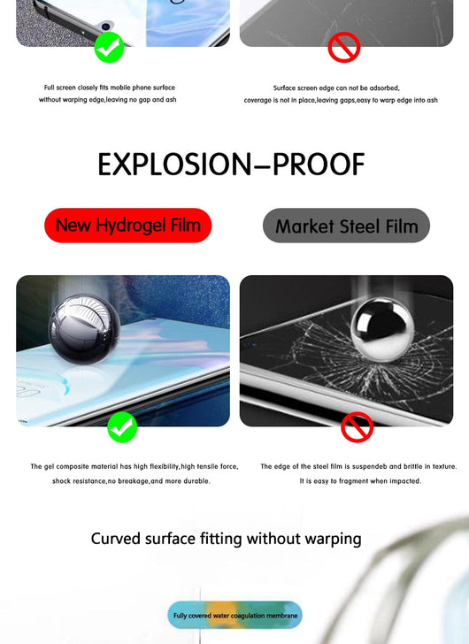 Protector de Pantalla Hidrogel 3 Piezas para Huawei P30 Pro, P50, Mate 20 y Honor - Image 11