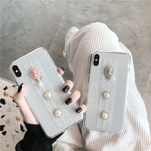 Funda para celular con encaje vintage para niña - Image 8