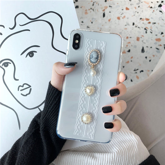 Funda para celular con encaje vintage para niña - Image 10