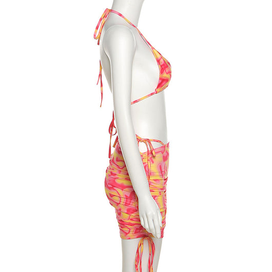 Conjunto de Verano Elegante: Chaleco Ajustado + Falda Mini Casual para Mujer - Image 24
