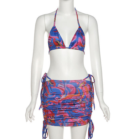 Conjunto de Verano Elegante: Chaleco Ajustado + Falda Mini Casual para Mujer - Image 26