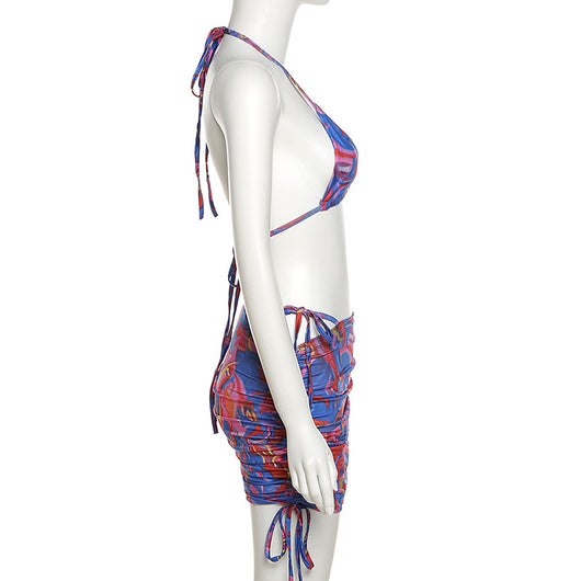 Conjunto de Verano Elegante: Chaleco Ajustado + Falda Mini Casual para Mujer - Image 27