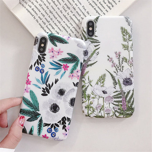 Funda Integral para Teléfono con Diseño Floral