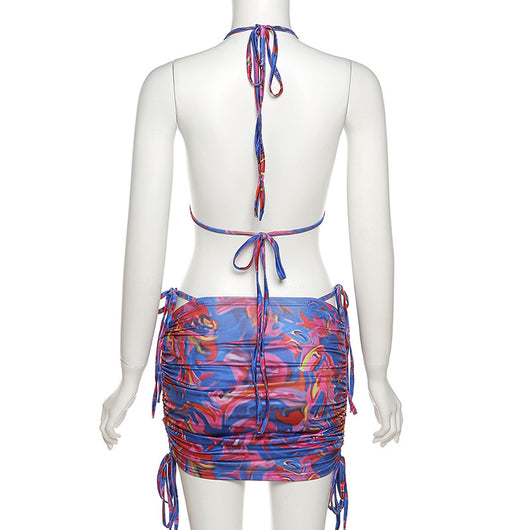 Conjunto de Verano Elegante: Chaleco Ajustado + Falda Mini Casual para Mujer - Image 28