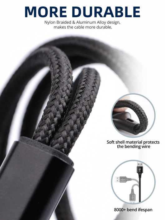 Cable Triple USB-C de Carga Rápida - Image 11