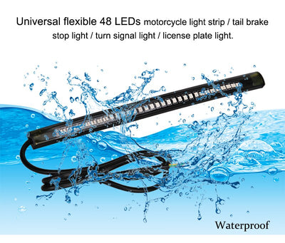Tira LED Flexible Universal para Moto: Luz de Freno, Direccionales y Placa - Image 6