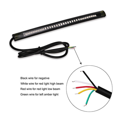 Tira LED Flexible Universal para Moto: Luz de Freno, Direccionales y Placa - Image 10