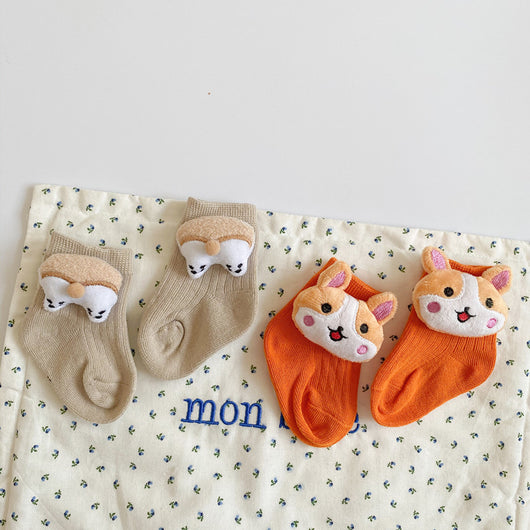 Calcetines de Algodón con Dibujos Animados - Estilo Muñeco - Image 4