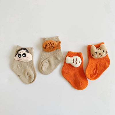 Calcetines de Algodón con Dibujos Animados - Estilo Muñeco - Image 7