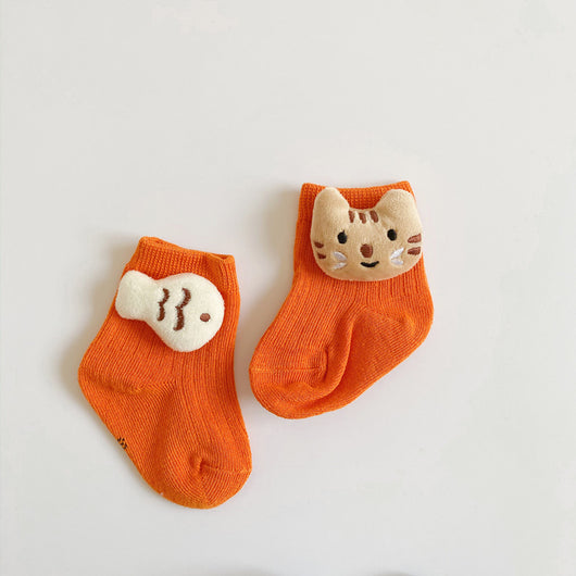 Calcetines de Algodón con Dibujos Animados - Estilo Muñeco - Image 10