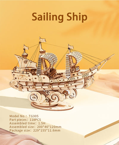 Juegos de Rompecabezas de Madera Barcos y Barquitos Modelo para Niños y Niñas - Image 12