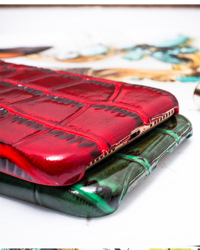 Funda de Cuero PU Anti-Caídas con Rejilla de Protección - Image 10