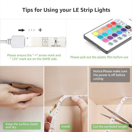 Barra de Luz LED RGB Inteligente 10M con Control por App - 24 Teclas - Image 12
