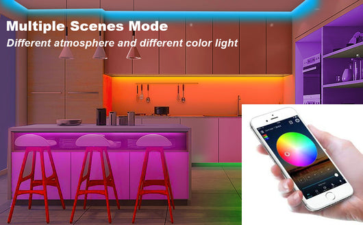 Barra de Luz LED RGB Inteligente 10M con Control por App - 24 Teclas - Image 22