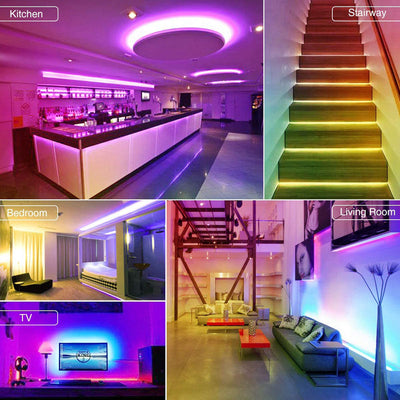 Barra de Luz LED RGB Inteligente 10M con Control por App - 24 Teclas - Image 23