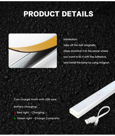 Lámpara LED Inalámbrica con Sensor de Movimiento PIR para Armarios y Muebles - Image 10