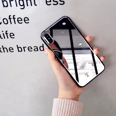 Funda Espejo para iPhone X, 7/8 Plus - Carcasa de Cristal para Selfies y Maquillaje - Image 8
