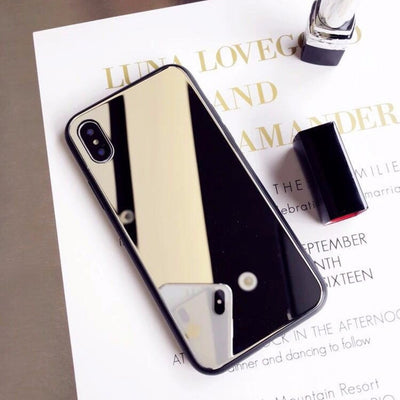 Funda Espejo para iPhone X, 7/8 Plus - Carcasa de Cristal para Selfies y Maquillaje - Image 10