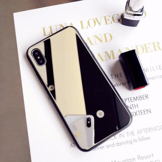 Funda Espejo para iPhone X, 7/8 Plus - Carcasa de Cristal para Selfies y Maquillaje - Image 10