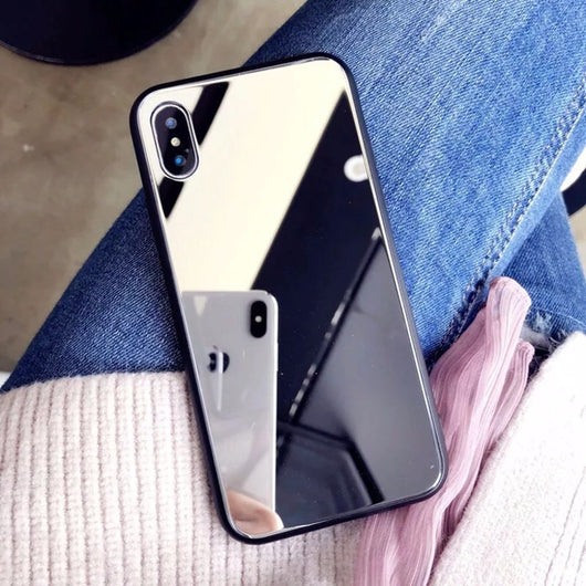 Funda Espejo para iPhone X, 7/8 Plus - Carcasa de Cristal para Selfies y Maquillaje - Image 11