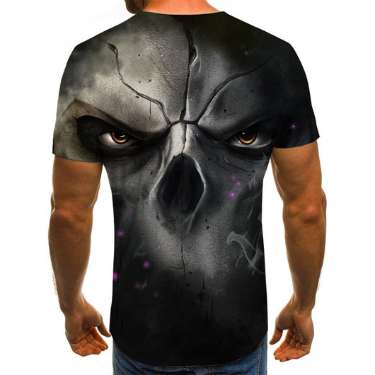 Playera Hombre Estampado Calavera Manga Corta - Image 11