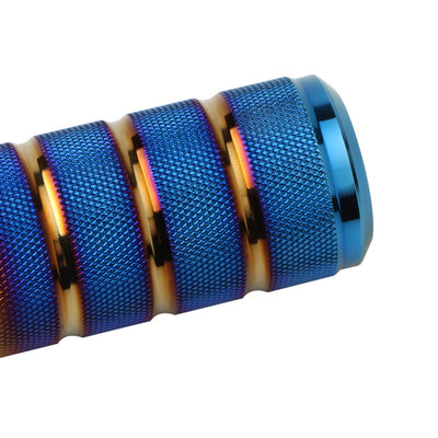 Perilla de Cambios Metálica con Acabado Esmerilado y Diseño Gear Azul Colorido - Image 21