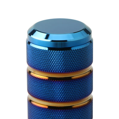 Perilla de Cambios Metálica con Acabado Esmerilado y Diseño Gear Azul Colorido - Image 23