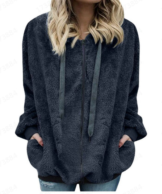 Chaqueta Sudadera de Forro Polar Manga Larga para Mujer - Image 12