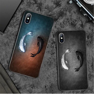 Funda para celular con diseño adorable de gatos, perros y peces - Image 8
